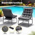 Gardeon 3PC Outdoor Bistro Set Patio Furniture Table Chairs Steel