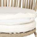 Gardeon 3PC Outdoor Bistro Set Rope Chairs Table Beige Patio