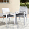 Gardeon 4PC Outdoor Dining Chairs Stackable Aluminium Lounge Patio