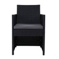 Gardeon 2PC Wicker Outdoor Dining Chairs Garden Patio Cushion
