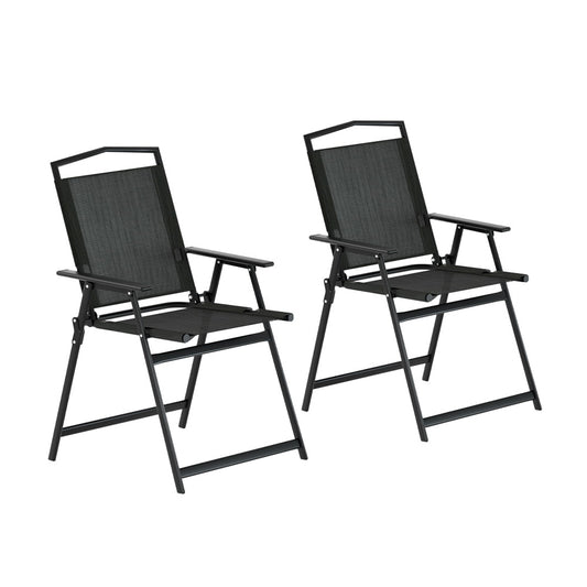 Gardeon Portable Folding Camping Chair Steel Outdoor Patio Furniture