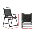 Gardeon Portable Folding Camping Chair Steel Outdoor Patio Furniture