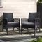 Gardeon 2PC Wicker Outdoor Dining Chairs Patio Lounge Furniture