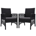 Gardeon 2PC Wicker Outdoor Dining Chairs Patio Lounge Furniture
