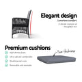 Gardeon 2PC Wicker Outdoor Dining Chairs Patio Lounge Furniture