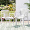 Gardeon 4PC Outdoor Dining Chairs Patio Furniture PP Stackable Chair Garden White