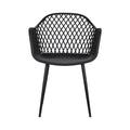 Gardeon 4PC Outdoor Dining Chairs Black Patio Garden Lounge Furniture