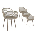 Gardeon 4PC Outdoor Dining Chairs PP Lounge Patio Furniture Garden