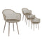 Gardeon 4PC Outdoor Dining Chairs PP Lounge Patio Furniture Garden