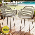 Gardeon 4PC Outdoor Dining Chairs PP Lounge Patio Furniture Garden