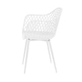 Gardeon 4PC Outdoor Dining Chairs White PP Lounge Patio Garden