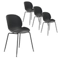 Gardeon 4PC Outdoor Dining Chairs Patio Garden Furniture Black