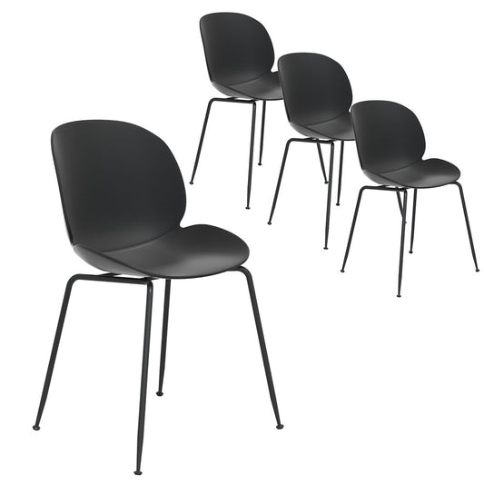 Gardeon 4PC Outdoor Dining Chairs Patio Garden Furniture Black