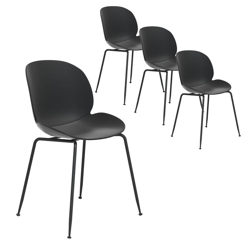 Gardeon 4PC Outdoor Dining Chairs Patio Garden Furniture Black
