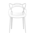 Gardeon 4PC Outdoor Dining Chairs Stackable White Patio Furniture