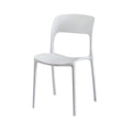 Gardeon 4PC Stackable PP Outdoor Dining Chairs White Patio Garden