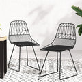 Gardeon 2PC Outdoor Dining Chairs Steel Patio Garden Furniture