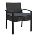 Gardeon Rattan Outdoor Dining Chair w/ Cushion Patio Lounge