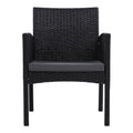 Gardeon 2PC Rattan Outdoor Dining Chairs XL Patio Lounge