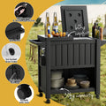 Gardeon 80L Outdoor Storage Cabinet Ice Bucket Cooler Trolley