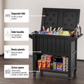 Gardeon 80L Outdoor Storage Cabinet Ice Bucket Cooler Trolley