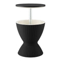 Gardeon Outdoor Bar Table Portable Ice Bucket Cooler 30L Adjustable Top Black