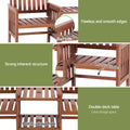 Gardeon Outdoor Garden Bench Loveseat Wooden Patio Furniture Brown