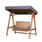 Gardeon 2 Seater Swing Chair Wooden Garden Bench Canopy Outdoor