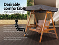 Gardeon 2 Seater Swing Chair Wooden Garden Bench Canopy Outdoor