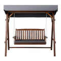 Gardeon 3 Seater Wooden Swing Chair Canopy Garden Bench Outdoor