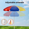 Keezi Kids Picnic Table Chairs Bench Umbrella Set Indoor Outdoor