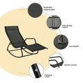 Gardeon Sun Lounge Rocking Chair Outdoor Lounger Patio Furniture