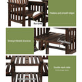 Gardeon Outdoor Wooden Loveseat Bench Garden Patio Furniture Charcoal