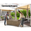 Gardeon Outdoor Storage Bench Box Wooden Brown Garden Patio Shed