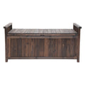 Gardeon Outdoor Storage Bench Box Wooden Charcoal Garden Shed