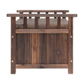 Gardeon Outdoor Storage Bench Box Wooden Charcoal Garden Shed