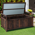 Gardeon Outdoor Storage Bench Box Wooden Charcoal Garden Shed
