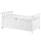 Gardeon Outdoor Storage Bench Box Wooden White Garden Patio Tool
