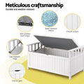 Gardeon Outdoor Storage Bench Box Wooden White Garden Patio Tool
