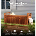 Gardeon Outdoor Storage Bench 129cm Wooden Garden Toy Chest XL