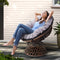 Gardeon Papasan Chair Wicker Brown Outdoor Patio Garden Furniture