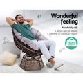 Gardeon Papasan Chair Wicker Brown Outdoor Patio Garden Furniture