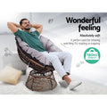 Gardeon Papasan Chair Wicker Lounge Setting Brown Garden Furniture