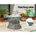 Gardeon Wicker Papasan Chair Lounge Setting Grey Outdoor Patio Furniture
