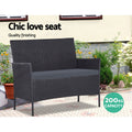 Gardeon 4 Seater Wicker Outdoor Sofa Set Dark Grey Furniture