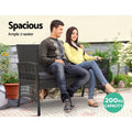 Gardeon 4PC Outdoor Wicker Sofa Set Grey Garden Furniture