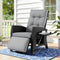 Gardeon Outdoor Recliner Chair Wicker Sun Lounge Black Adjustable