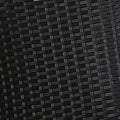 Gardeon 5PC Wicker Outdoor Lounge Set Recliner Chairs Table Black