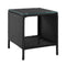 Gardeon Wicker Rattan Coffee Side Table Outdoor Black Garden Desk