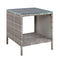 Gardeon Grey Wicker Rattan Coffee Side Table Outdoor Garden Desk